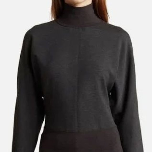 Theory Black Longsleeve Turtleneck Top Size SP NWT - Picture 2 of 10